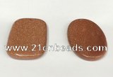 NGP5857 35*55mm freeform goldstone pendants wholesale
