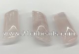 NGP5873 20*55mm - 22*60mm marquise rose quartz pendants