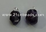 NGP6017 18*30mm - 22*35mm freeform amethyst pendants