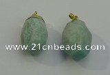 NGP6019 18*30mm - 22*35mm freeform amazonite pendants