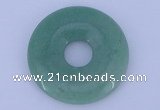 NGP608 5pcs 7*45mm green aventurine gemstone donut pendants wholesale