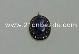 NGP6102 20*25mm - 22*30mm oval lapis lazuli pendants wholesle