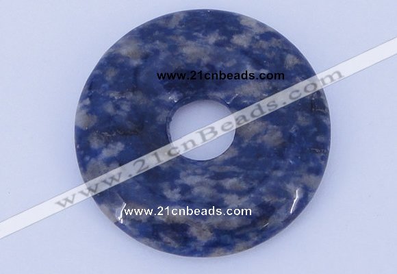 NGP611 5pcs 7*40mm new sodalite gemstone donut pendants wholesale