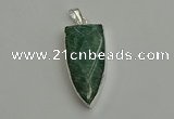 NGP6112 12*35mm - 15*40mm arrowhead amazonite pendants