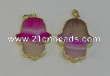 NGP6256 22*40mm - 25*45mm hamsahand agate gemstone pendants