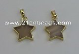 NGP6266 20mm star agate gemstone pendants wholesale