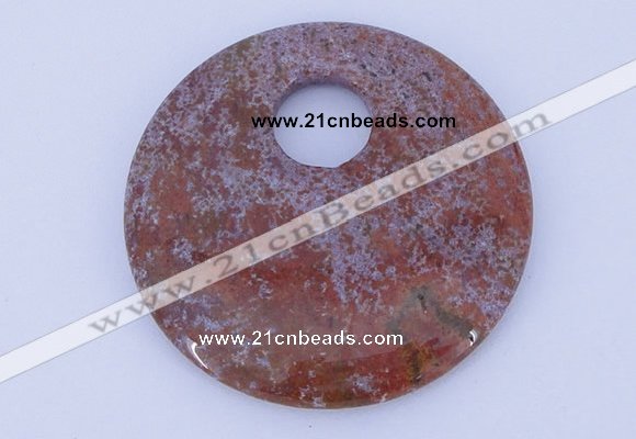 NGP628 5pcs 6*50mm agate gemstone donut pendants