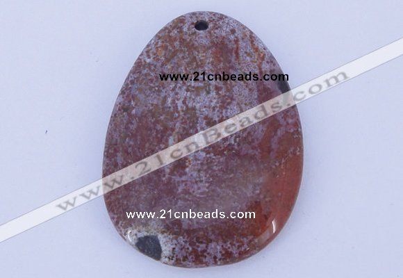 NGP632 5pcs 33*45mm freeform agate gemstone pendants