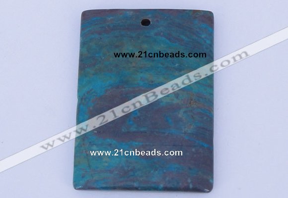 NGP634 5pcs 35*45mm rectangle semi precious gemstone pendants