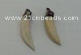 NGP6490 14*55mm - 12*60mm horn wolf tooth pendants wholesale