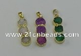 NGP6536 10*32mm druzy agate gemstone pendants wholesale