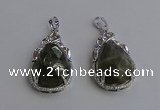 NGP6621 22*30mm faceted teardrop labradorite gemstone pendants