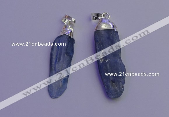 NGP6757 10*35mm - 15*45mm freeform blue kyanite pendants