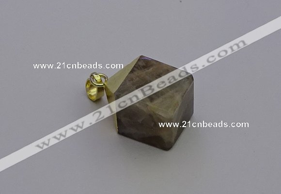 NGP6774 15*22mm cube moonstone gemstone pendants wholesale