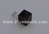 NGP6788 15*22mm cube smoky quartz pendants wholesale