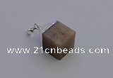 NGP6794 15*22mm cube moonstone gemstone pendants wholesale