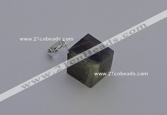 NGP6796 15*22mm cube labradorite gemstone pendants wholesale