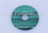 NGP706 40mm natural malachite gemstone donut pendant