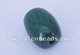 NGP707 16*19mm drum natural malachite gemstone pendant