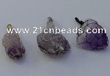 NGP7149 20*40mm - 30*45mm faceted nuggets amethyst pendants