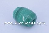 NGP719 11*14mm drum natural malachite gemstone pendant