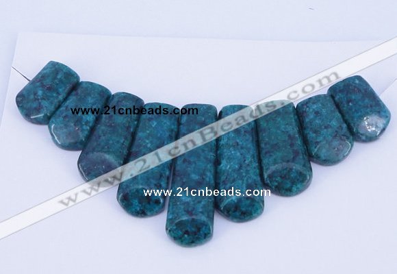 NGP72 Fashion chrysocolla gemstone pendants set jewelry wholesale