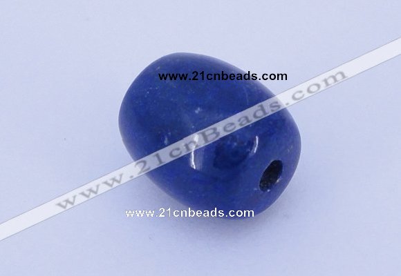 NGP722 13*15mm drum natural lapis lazuli gemstone pendant