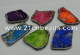 NGP7231 30*50mm - 40*60mm freeform sea sediment jasper pendants