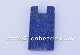 NGP725 18*32mm rectangle natural lapis lazuli gemstone pendant