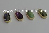 NGP7275 13*25mm faceted freeform labradorite pendants wholesale