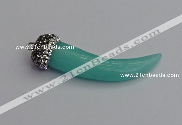 NGP7297 10*48mm - 10*52mm oxhorn white jade pendants wholesale