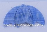 NGP73 Fashion blue lace agate gemstone pendants set jewelry wholesale