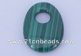 NGP734 20*30mm oval natural malachite gemstone pendant wholesale