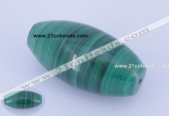 NGP735 18*36mm rice natural malachite gemstone pendant wholesale