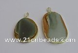 NGP7364 35*45mm - 40*55mm freeform imperial jasper pendants