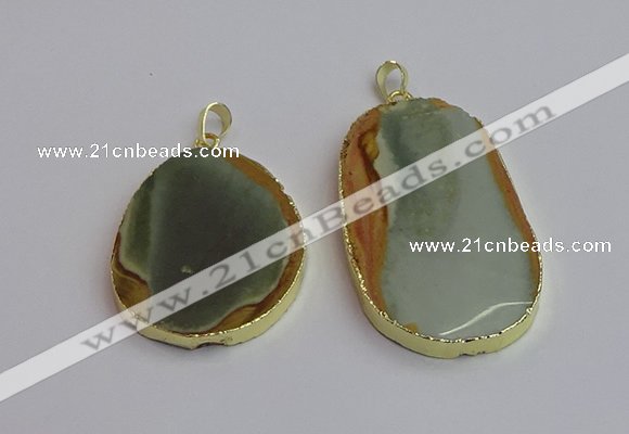 NGP7364 35*45mm - 40*55mm freeform imperial jasper pendants