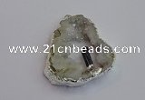 NGP7384 45*50mm - 50*55mm freeform druzy agate pendants