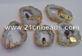 NGP7396 45*50mm - 50*55mm freeform druzy agate pendants