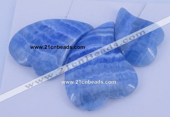 NGP74 Fashion blue lace agate gemstone pendants set jewelry wholesale