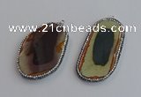 NGP7471 30*50mm - 35*55mm freeform imperial jasper beads