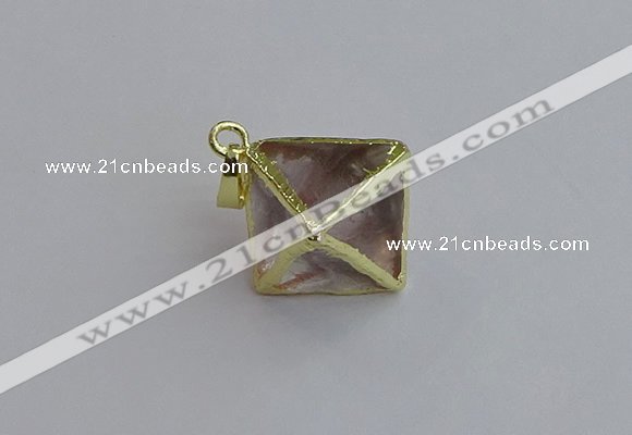 NGP7553 20*22mm white crystal pendants wholesale