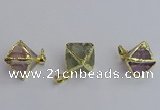 NGP7560 20*22mm mixed quartz gemstone pendants wholesale