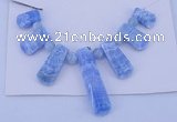 NGP77 Fashion blue lace agate gemstone pendants set jewelry wholesale