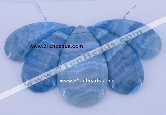 NGP78 Fashion blue lace agate gemstone pendants set jewelry wholesale