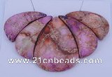 NGP84 Dyed imperial jasper gemstone pendants set jewelry wholesale