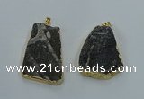 NGP8571 28*45mm - 35*50mm freeform druzy agate pendants wholesale