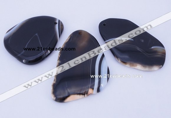 NGP860 5PCS 30-40mm*50-60mm freeform agate gemstone pendants