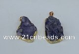 NGP8617 25*30mm - 28*40mm freeform druzy agate pendants wholesale