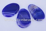 NGP862 5PCS 30-35mm*50-60mm freeform agate gemstone pendants