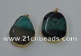 NGP8630 32*45mm - 46*48mm freeform druzy agate pendants wholesale